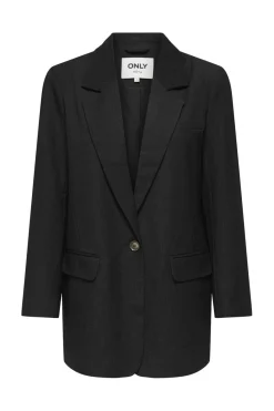 New Only Onlhattie-Lana L/S Overs Mel Blazer Tlr 4757822 Black