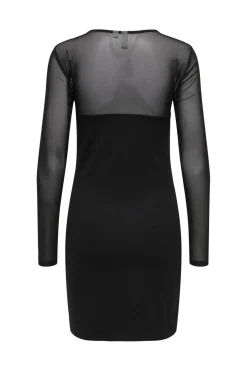 Clearance Only Onlheart-Becki L/S Mix Bodycondress 4866333 Black