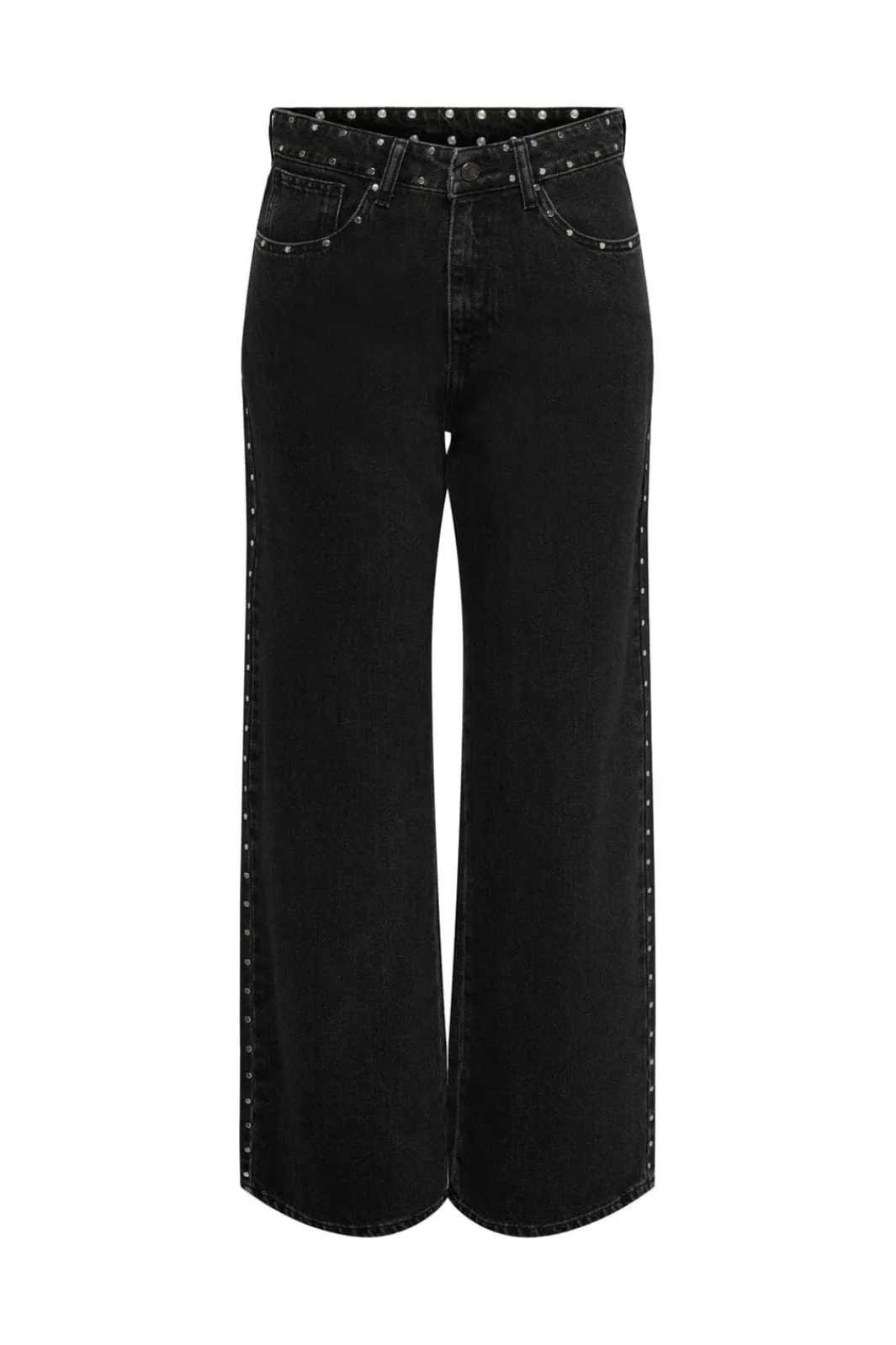 New Only Onlhope Studded Wide Tai 4926933 Washed Black