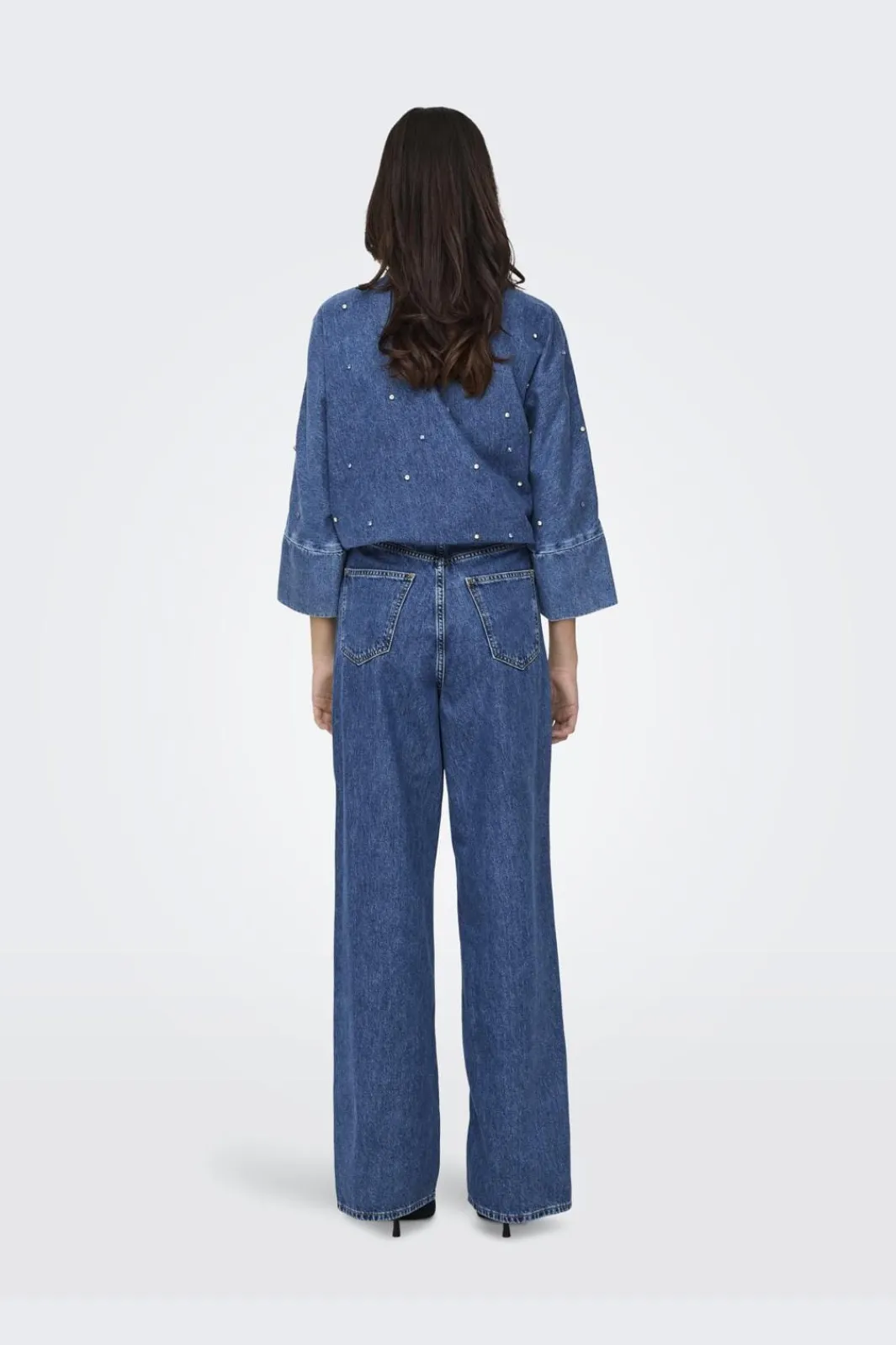 Best Only Onlhope Wide Rhinestone 4364437 Medium Blue Denim