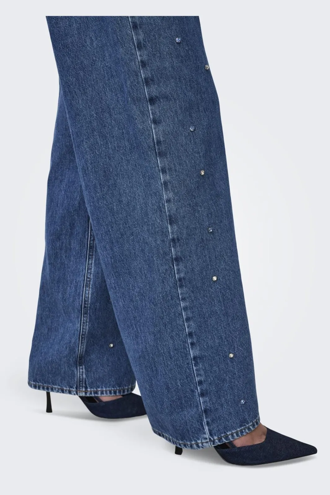 Best Only Onlhope Wide Rhinestone 4364437 Medium Blue Denim