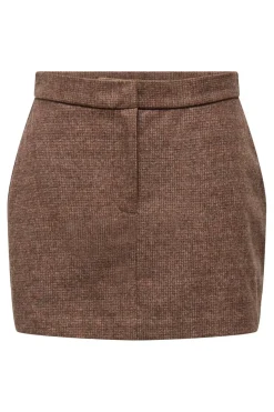 Hot Only Onlimmy Life Check Skirt 4950751 Chestnut Minicheck W/Shopping Bag