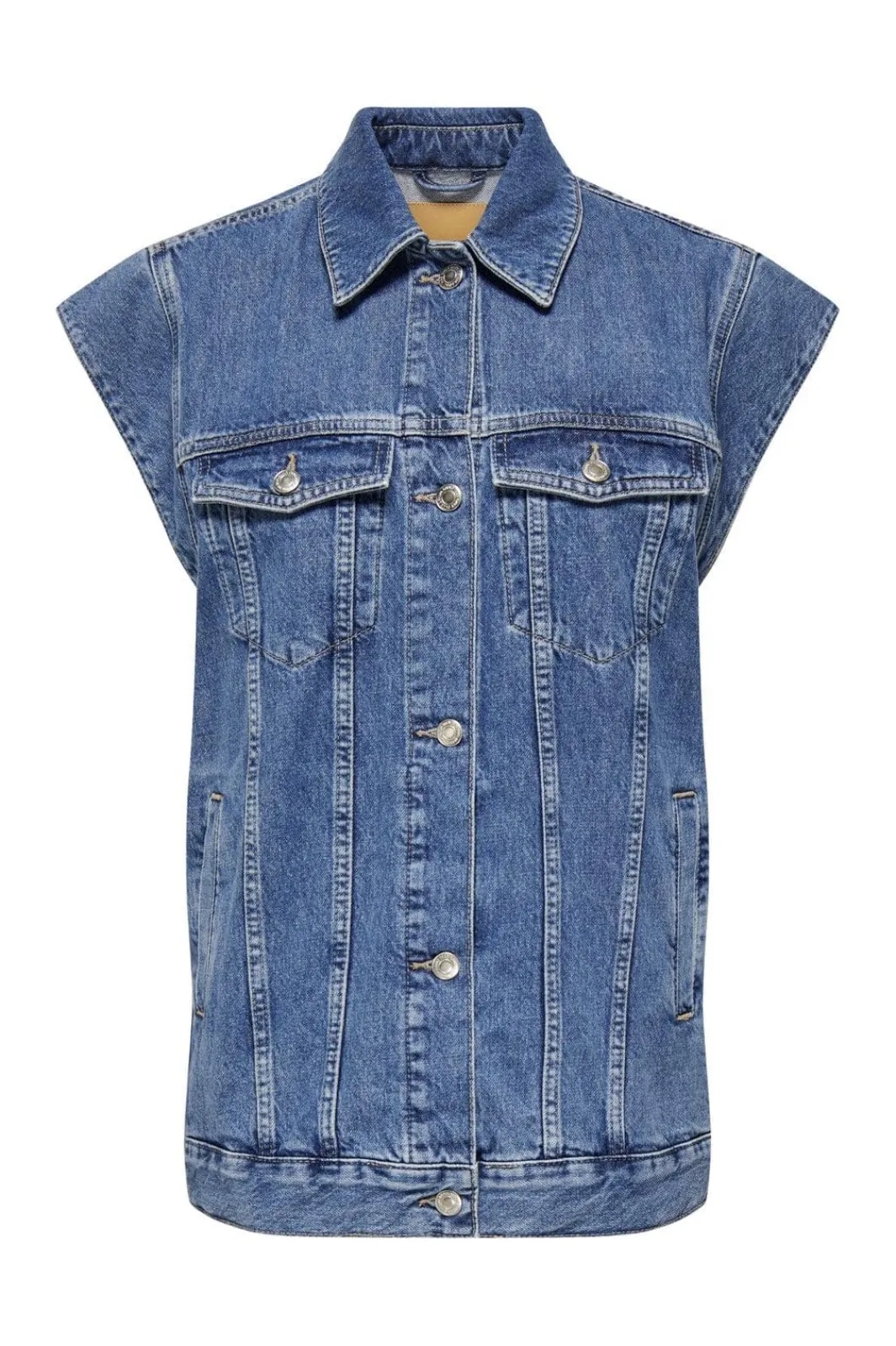 Clearance Only Onlirene S/L Waistcoat Cro 4536345 Medium Blue Denim