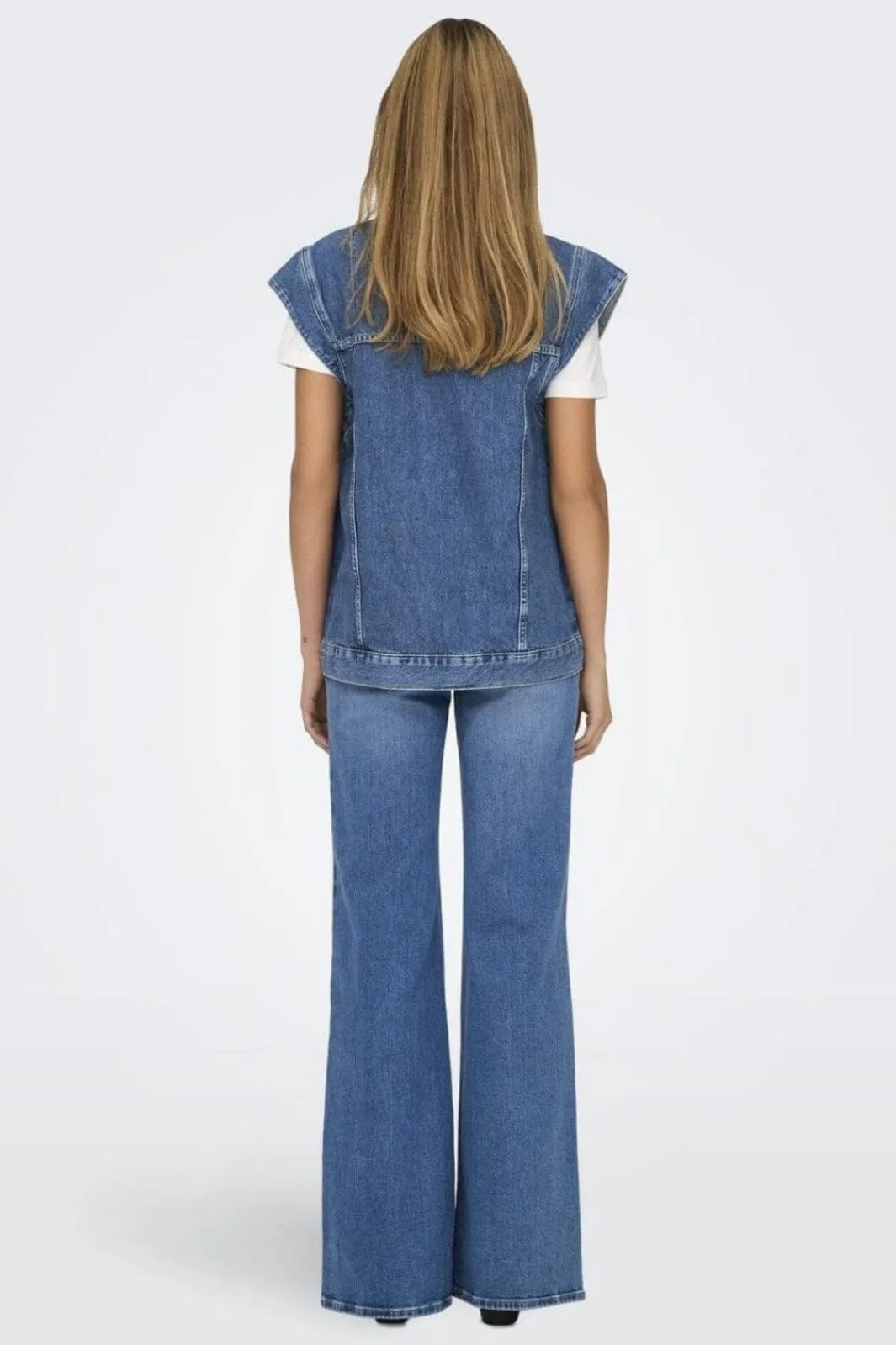 Clearance Only Onlirene S/L Waistcoat Cro 4536345 Medium Blue Denim