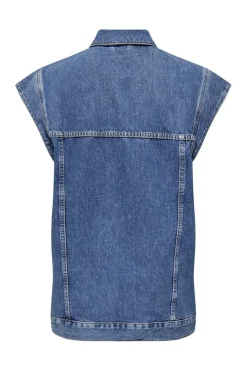 Clearance Only Onlirene S/L Waistcoat Cro 4536345 Medium Blue Denim