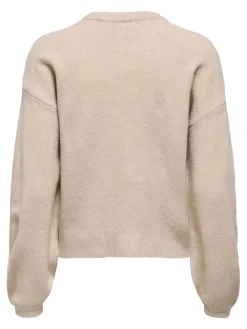 Hot Only Onlisabella L/S Cardigan Knt 4901813 Pumice Stone Melange