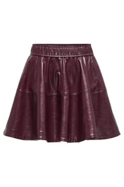 Outlet Only Onljacky Faux Leathe Skater Skirt 4834164 Mauve Wine