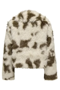 Online Only Onljamie Faux Fur Jacket Cc 4782991 Birch Cow