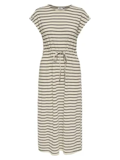 Hot Only Onljana S/S O-Neck Dress Swt 4774968 Cloud Dancer Black