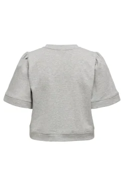 Outlet Only Onljenny S/S O-Neck Bow Box Ub Swt 4800799 Light Grey Melange Small Black Bows