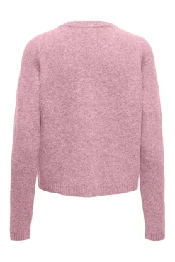 Sale Only Onljessie Ls One String Cardi Knt 4928148 Romance Rose Melange