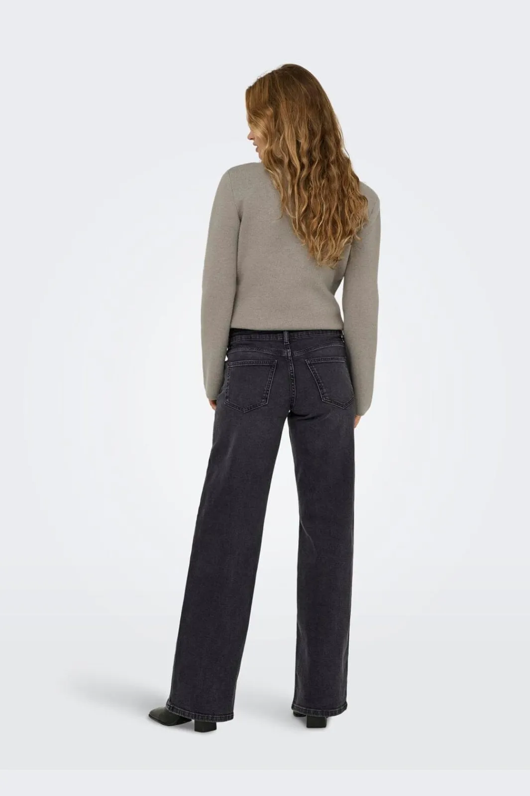 New Only Onljudy Lw Wide Leg Tai Epp 4680454 Washed Black