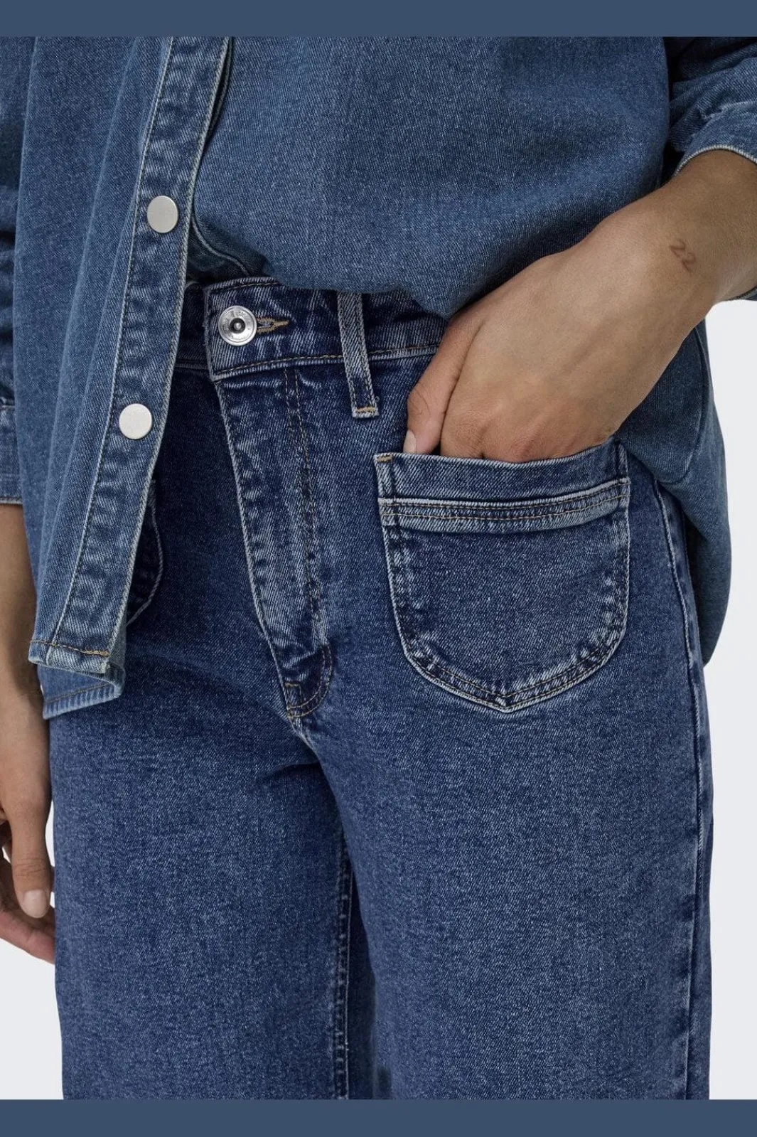 Clearance Only Onljuicy Life Wide Pocket 521Noos 4429417 Dark Medium Blue Denim