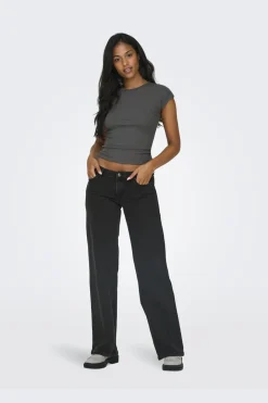 Sale Only Onljuicy Lw Wide Leg Rea1099 4597585 Washed Black