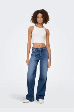 Sale Only Onljuicy Wide Leg Dot330 4882568 Dark Blue Denim