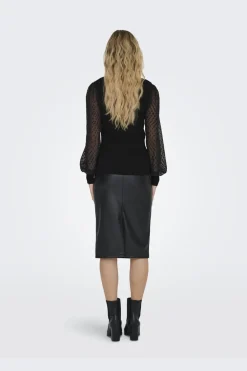 Sale Only Onljulie Life Ls Mix O-Neck Cc Knt 4506142 Black