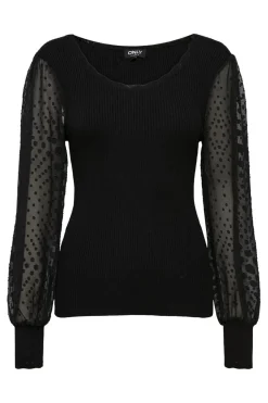 Sale Only Onljulie Life Ls Mix O-Neck Cc Knt 4506142 Black