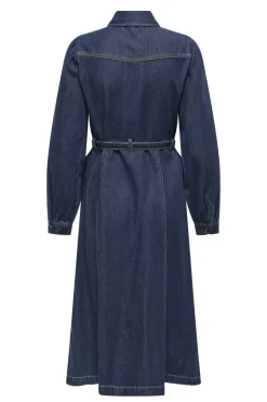 Only Onljulie Ls Dress Qyt 4802433 Dark Blue Denim