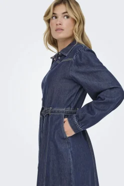 Only Onljulie Ls Dress Qyt 4802433 Dark Blue Denim