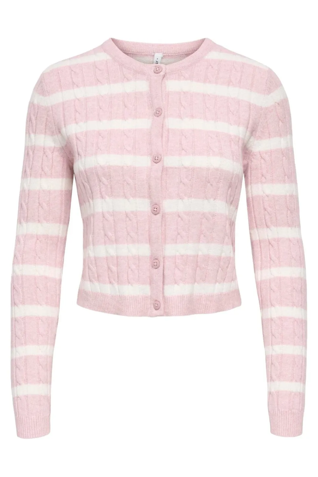 Best Only Onlkatia Ls Cable Button Cardigan Cc Knt 4959318 Burnished Lilac Melange/Babys Breath/Dtm Button