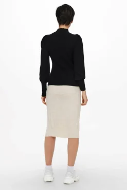 Hot Only Onlkatia L/S Highneck Pullover Knt 3716990 Black