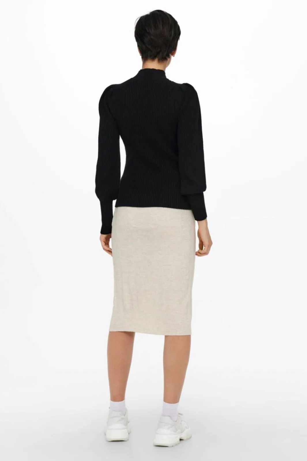 Hot Only Onlkatia L/S Highneck Pullover Knt 3716990 Black