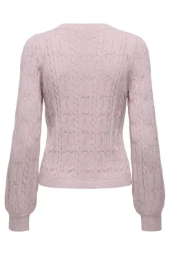 Best Only Onlkatia Ls Structure O-Neck Pull Cc Knt 4884484 Burnished Lilac Melange