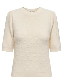 Outlet Only Onlkatia Ss Structure O-Neck Cc Knt 4779544 Whitecap Gray Melange