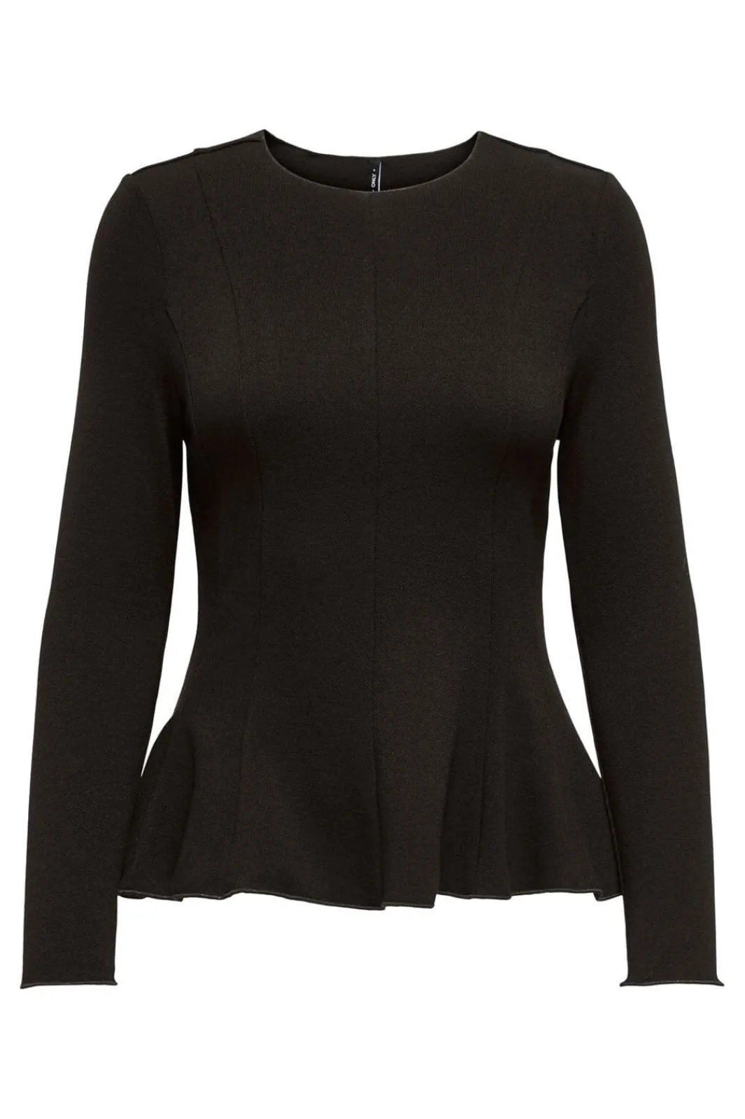 Online Only Onlkenya L/S Peplum Top 4957220 Chocolate Torte