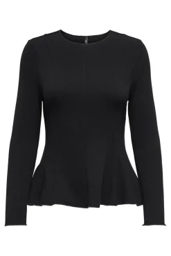 Only Onlkenya L/S Peplum Top 4908166 Black