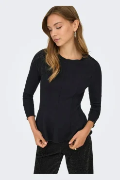 Only Onlkenya L/S Peplum Top 4908166 Black
