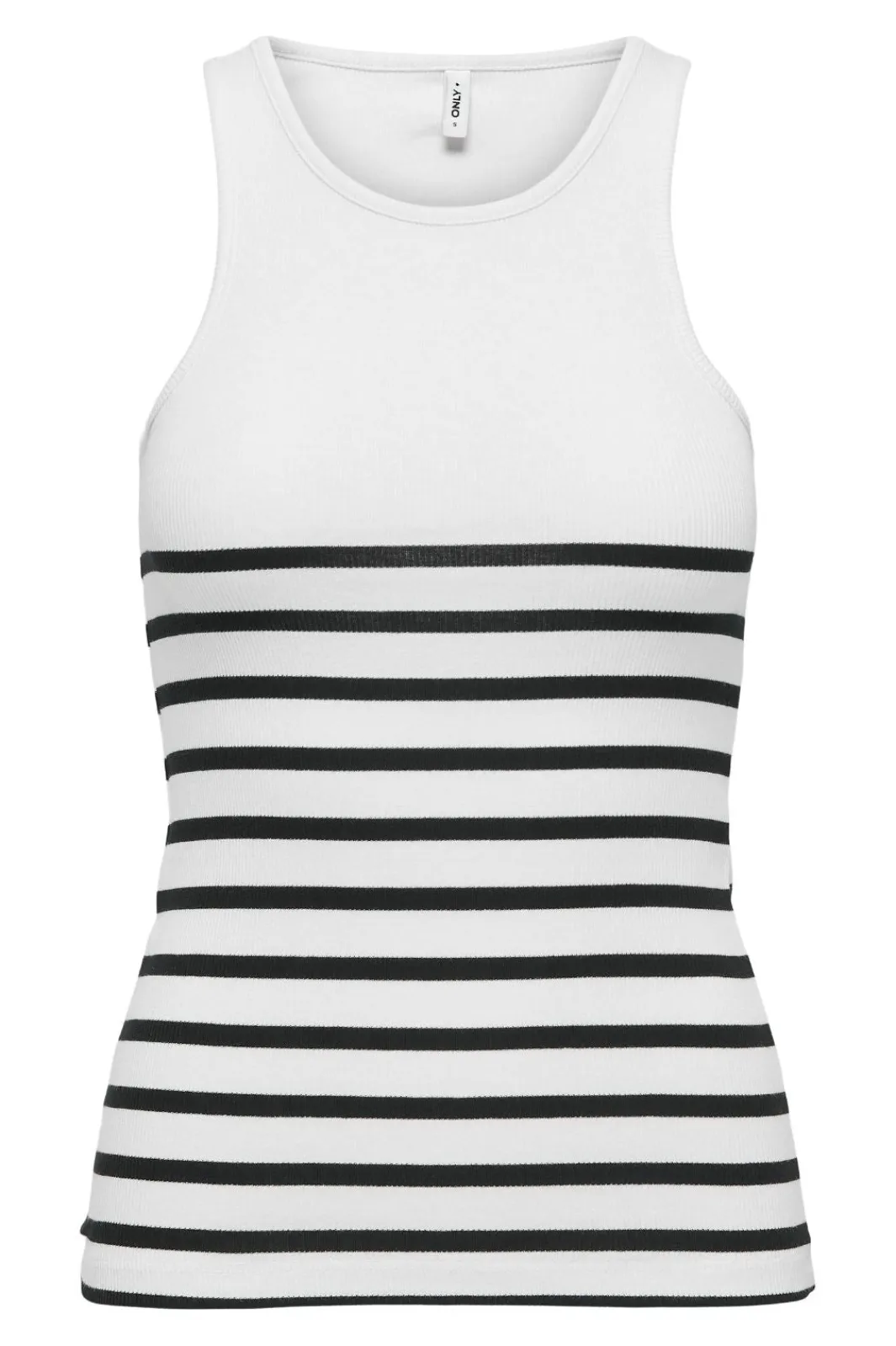 Only Onlkenya Rib Stripe Tank Top 4452882 Bright White Black