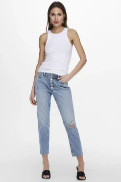 Hot Only Onlkenya Rib Tank Top 3662138 White