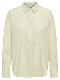 Sale Only Onlkiri Ls Shirt Ox 4981575 Cloud Dancer W. Lemon Meringue