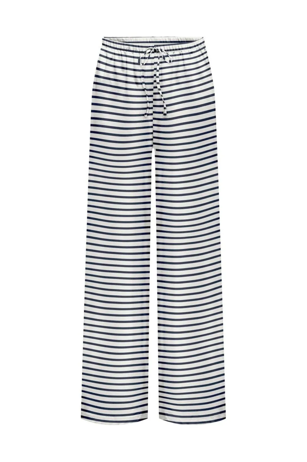 Outlet Only Onlkiss Loose Pant Cc 4987290 Cloud Dancer Luna Stripes Navy Blazer