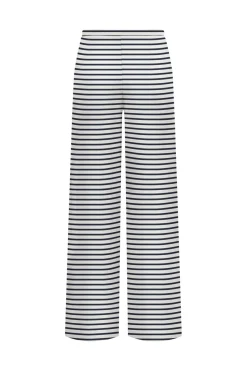 Outlet Only Onlkiss Loose Pant Cc 4987290 Cloud Dancer Luna Stripes Navy Blazer