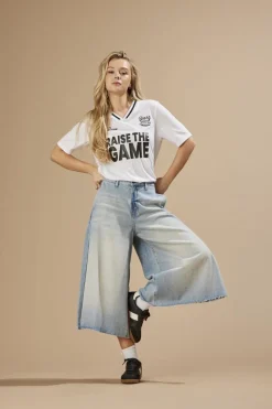 New Only Onlla Brea Long Shorts Tai 4682524 Light Blue Denim