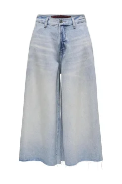 New Only Onlla Brea Long Shorts Tai 4682524 Light Blue Denim