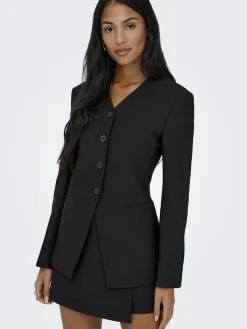 Hot Only Onllamina Life L/S Fit Blazer Tlr 4957646 Black