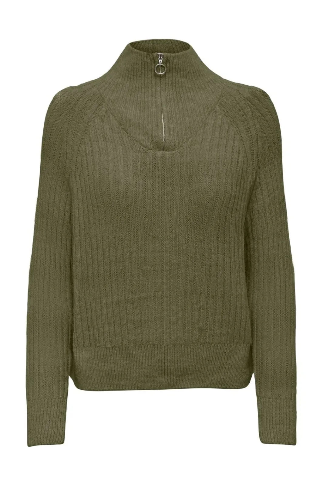 Clearance Only Onlleise Freya Ls Zip High Neck Knt 4762327 Winter Moss