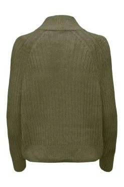 Clearance Only Onlleise Freya Ls Zip High Neck Knt 4762327 Winter Moss