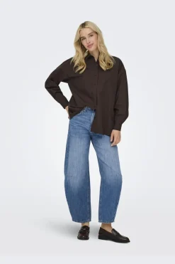 New Only Onllibba L/S Shirt 4951305 Coffee Bean