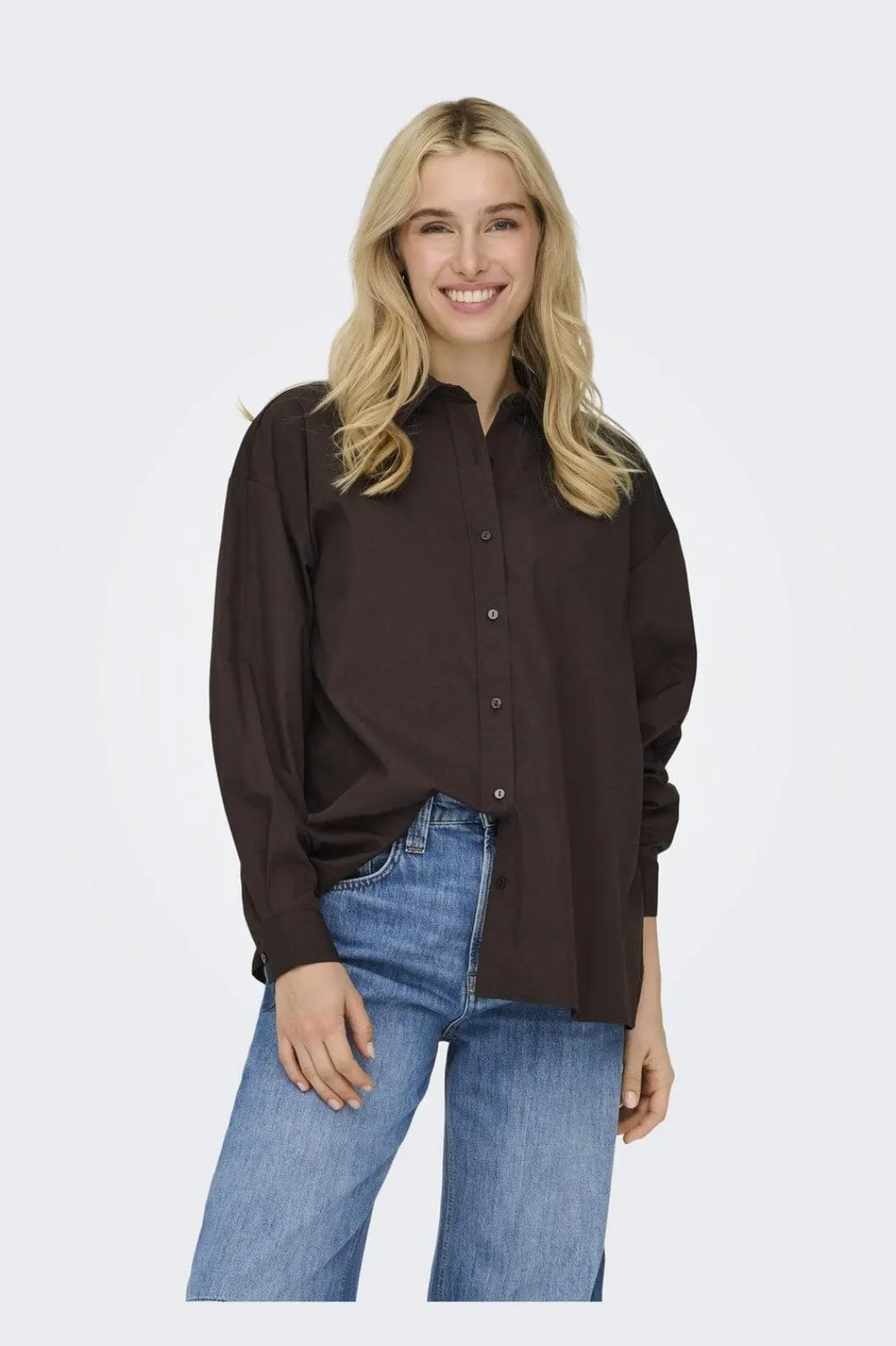New Only Onllibba L/S Shirt 4951305 Coffee Bean