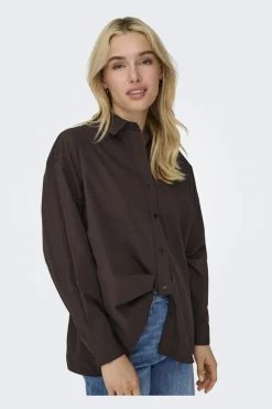 New Only Onllibba L/S Shirt 4951305 Coffee Bean