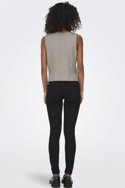 Hot Only Onllinda S/L Mel Fit Waistcoat Tlr 4633901 Fungi Melange