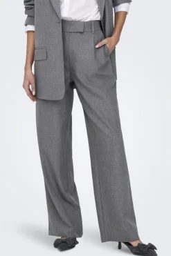 Best Only Onllinda Str Mel Pants Tlr 4769944 Medium Grey Melange