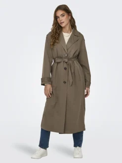 New Only Onlline X-Long Trenchcoat 3504617 Walnut