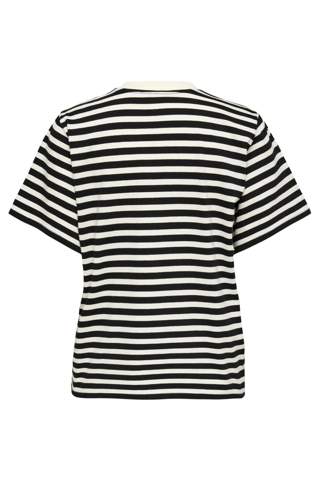 Only Onllivina S/S Stripe Tee 4022400 Cloud Dancer Black Stripes