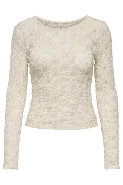 Outlet Only Onllola L/S O-Neck Lace Top 4841538 Birch