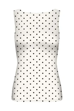 Outlet Only Onllone 2-Way S/L Top 5083276 Cloud Dancer Small Black Dots